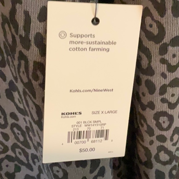 New With Tags Black Cheetah Print Dress Size XL - Picture 3 of 4